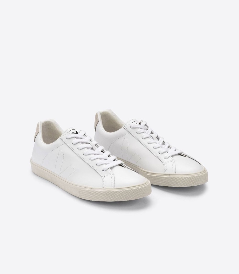 Veja Sneakers Dam - Esplar Läder - Vita - 846319-KIG